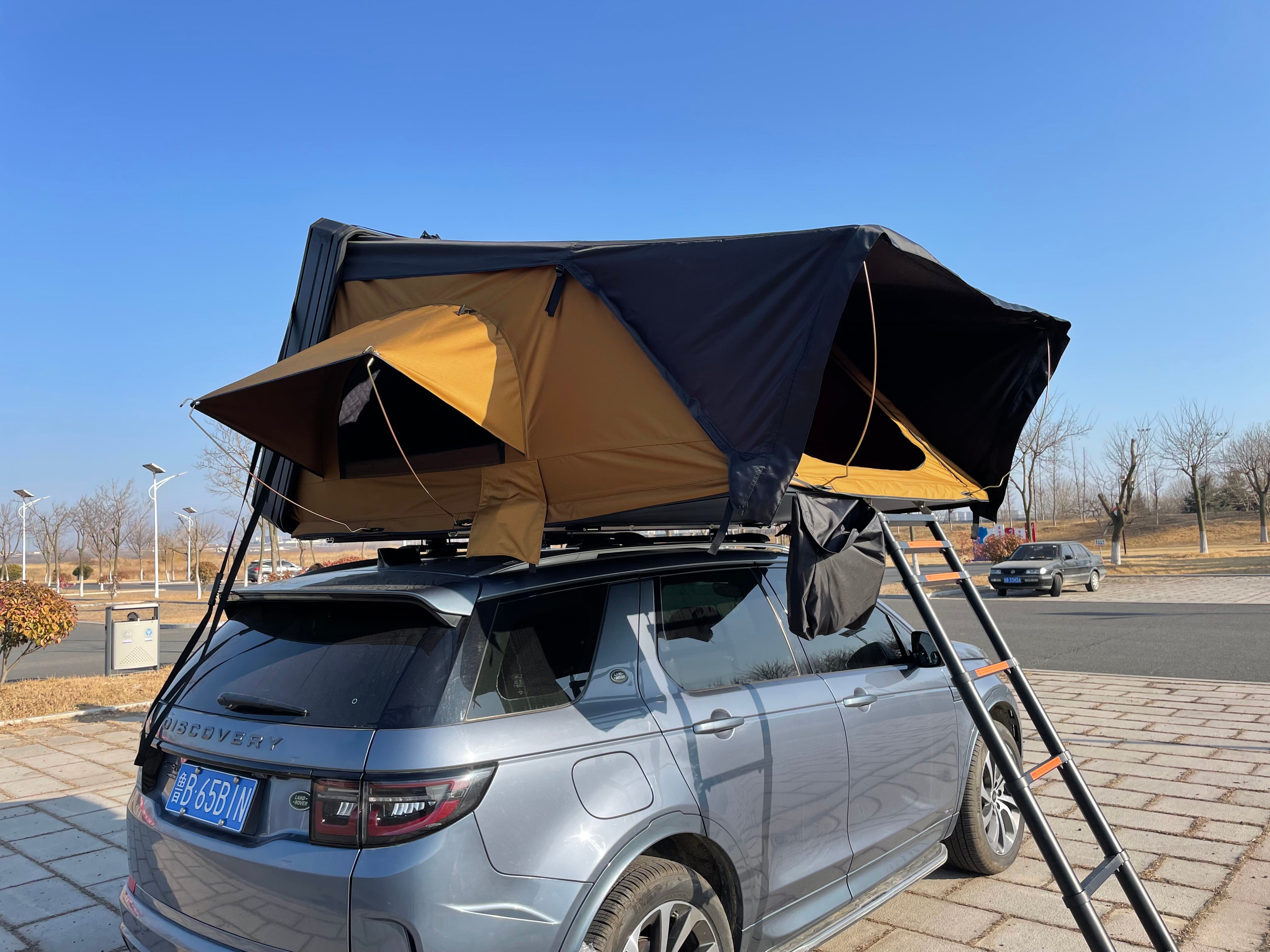 Tenda da tetto per auto con tetto rigido alto in alluminio